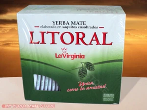 Yerba Mate - 50 Tea Bags - La Virginia Litoral - Mate Cocido - Free Shipping - Picture 1 of 4