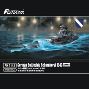 Flyhawk FH1148 1/700 German Battleship Scharnhorst 1943 Plastic Model Kit - Picture 1 of 6