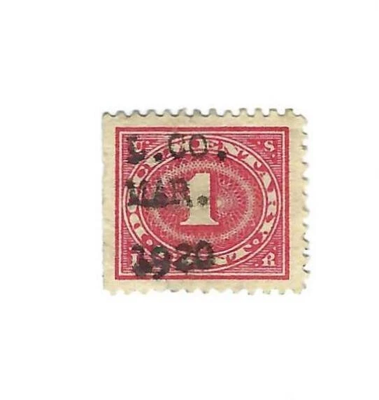 STAMP US SCOTT R228 "Numeral 1 Documentary" 1 CENT 1917 USED DATE CANCEL - B - Image 1 of 1