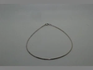 Massive 925 Sterling Silber Halskette mit Karabinerverschluss 16" gestempelt 925 Italien - Bild 1 von 1