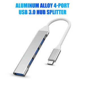 Mini USB Type C Hub 4Port Adapter USB3.1Multi Splitter 4in1 Docking Station - Afbeelding 1 van 16