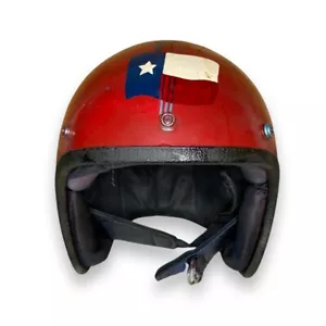Vintage Custom Texas Themed Mororcycle Helmet “The Cowboy” “Movin On” *READ* - Picture 1 of 14