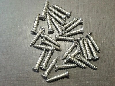 25 piezas Ford #8 x 3/4" con #6 cabeza adornación puerta parabrisas moldura tornillos acero inoxidable Foto 1 de 4
