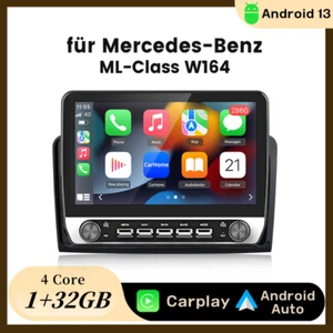 Android 13 Autoradio Für Benz ML W164 GL X164 05-12 Carplay GPS Nav WIFI BT SWC - Bild 1 von 17