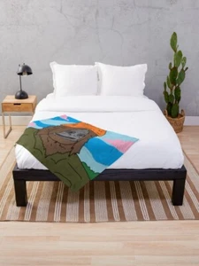 Sassy the Sasquatch Velveteen Plush Blanket, The Big Lez Show Throw Blanket - Picture 1 of 13