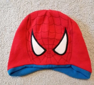 Boys Marvel reversible Spider Sense SPIDER-MAN earmuff beanie one size fits most - Picture 1 of 3