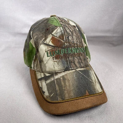 Realtree Camo Hat Mens One Size Green Strapback Cap Hunting Lumbermens Woodland - Image 1 of 4