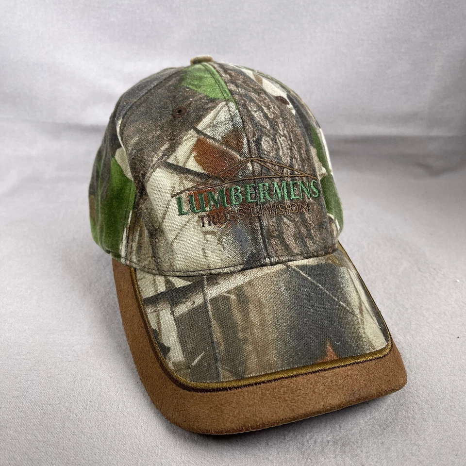 Boné Realtree Camuflado Masculino Tamanho Único Verde Strapback Caça Madeira Floresta - Imagem 1 de 4