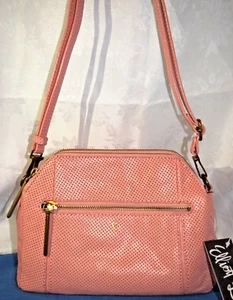 Elliott Lucca FARO Apricot Perforated Leather Crossbody/Shoulder Bag/Clutch-NWT - Picture 1 of 8