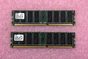 2 X 256MB SAMSUNG DDR266 PC2100 NON-ECC MEMORY M368L3223DTL-CB01 - 512MB TOTAL - Picture 1 of 2