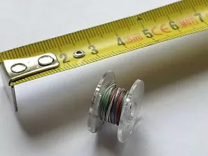 Fil de bras de lecture 36 AWG OD 0,28 mm CUIVRE PLAQUÉ ARGENT (450mm) - Photo 1/9