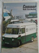 Commer Walk-Thru Models brochure Mar 1970 ref 0085C/3/70