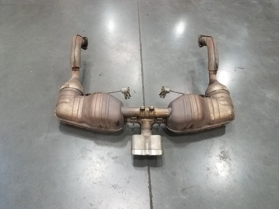 Porsche Cayman S 987 2007 fabricante de equipos originales silenciador de escape/tubos/puntas #3075 Foto 1 de 4