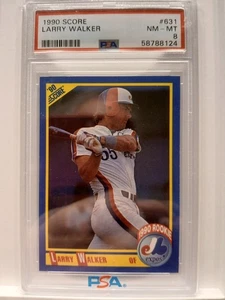 * Larry Walker * Score * 1990 * PSA 8 * - Bild 1 von 2