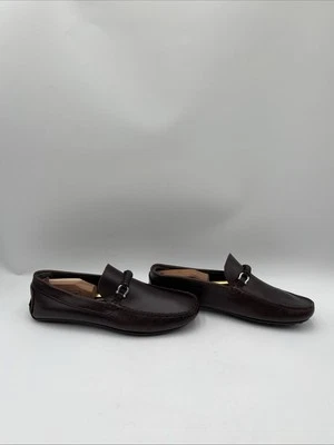 Men’s Bruno Magli Torro Leather Driver Loafers Brown Size 12M/45 - Image 1 of 4