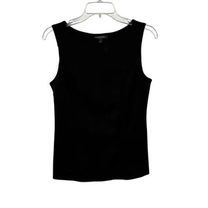 Banana Republic schwarz dehnbar strukturiert Strick Shell Tank Top Small Neu mit Etikett minimal - Bild 1 von 5