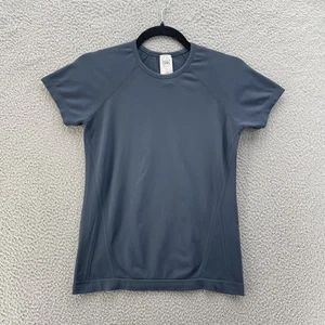 Athleta Mädchen Oberteil Kinder blau grau kurzarm sportlich Nylon Spandex Activewear - Bild 1 von 15