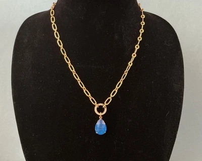 Bomb Party Resort Wear “Entre las mareas” NK41600 Azul Encaje Ágata Cuarzo Dorado Foto 1 de 2