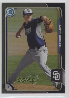 2015 Bowman Asia Exclusive Black Refractor Matt Wisler #BCP83 Rookie RC - Image 1 of 2