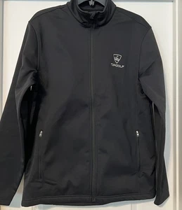Top Golf Jacket Black Full Zip Activewear Ladies Size Medium In EUC - Picture 1 of 4