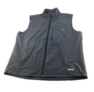 Tommy Bahama Island Zone Chaleco Hombres Talla Pequeña Gris Cremallera Completa Mezcla Tela Elástica - Imagen 1 de 17