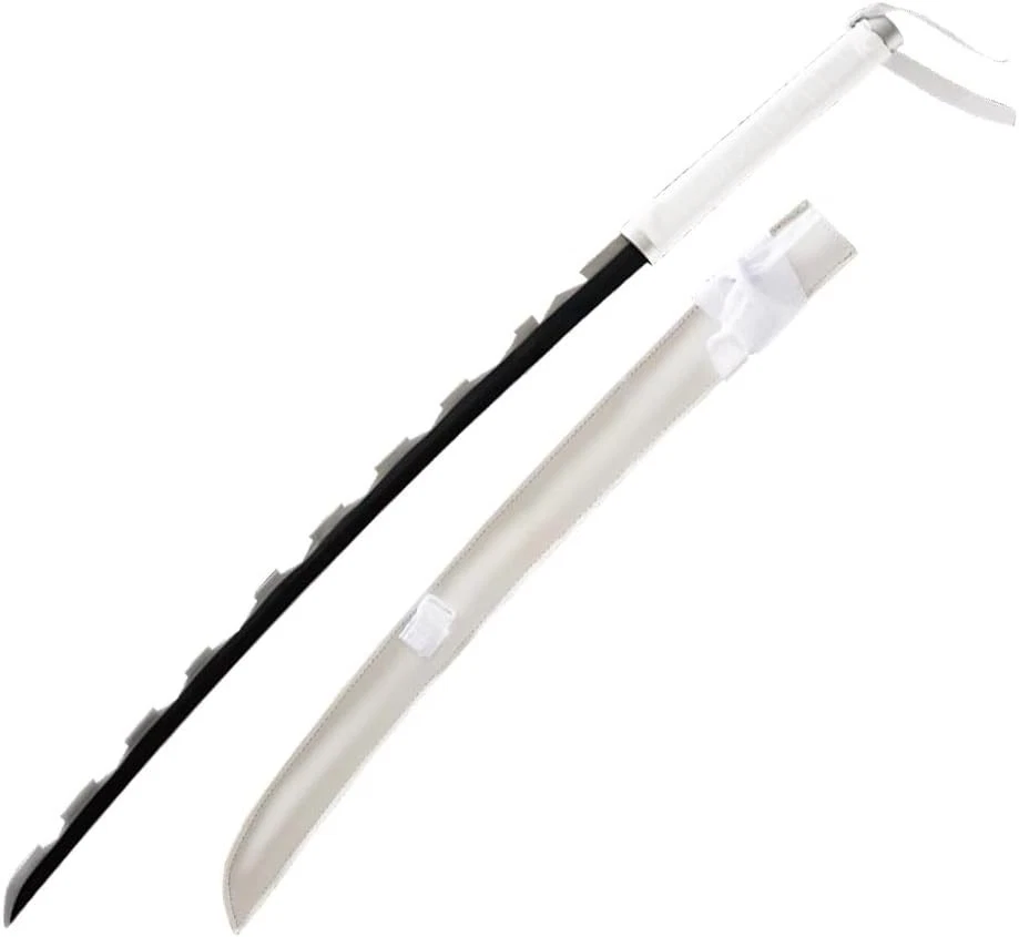 Cazador de demonios Inosuke Hashibira gris Nichirin espada Katana utilería de metal Foto 1 de 4