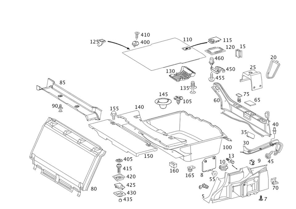 Capa genuína Mercedes-Benz 211-693-01-33 - Imagem 1 de 1