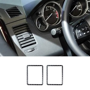 2X Carbon Fiber Dashboard Air Vent Outlet Cover Trim For Mazda CX-9 2010-2015 - Picture 1 of 13