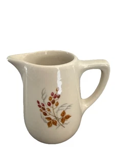 Vintage Elfenbein Lamberton China Sterling individuelles Milchkännchen Made America Herbstblätter - Bild 1 von 7