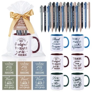 36 Pcs Employee Appreciation Gifts Include 6 Set Thank You Staff Mug Gift Set... - Picture 1 of 7