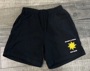 SPORTY AND RICH Sun Club Cotton Shorts XS Black Pockets USA - Picture 1 of 3