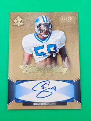 ERNIE SIMS 2006 SP Authentic Chirography Signatures Rookie Auto RC 20/25 FSU LIO - Image 1 of 2
