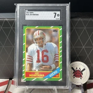 1986 Topps Joe Montana #156 SGC 7 HOF NEW GRADE - Picture 1 of 2