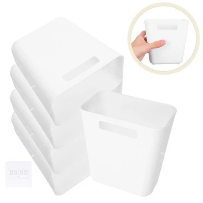  Lot de 4 organiseurs de rangement adhésifs pour portes d'armoires, sans - Photo 1/4