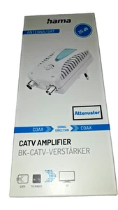 Hama 00205234 CATV Amplifier BK CATV Verstärker TV 25dB Antenna Sat #KT8582X - Bild 1 von 1
