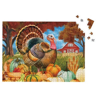 Rompecabezas de 1000 piezas Briarwood Lane pavo y calabazas Foto 1 de 4