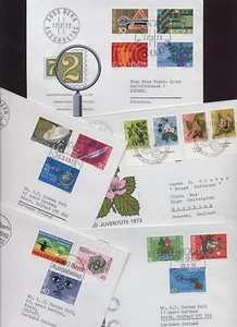 SWITZERLAND 1970-73 SETS on ILL.FIRST DAY COVERS 9 DIFF - Picture 1 of 1