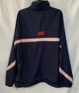 Nike Mens Size 2XL Blue Lightweight Windbreaker Zip Jacket 2XL Logo - Picture 1 of 5