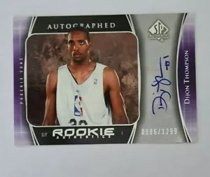 2005-06 SP auténtico Dijon Thompson Phoenix Suns UCLA 0886/1299 - automático - Imagen 1 de 1