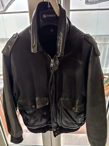 Giacca giubbotto bomber Schott Made in USA - Tg. 48 originale NERO - Foto 1 di 6