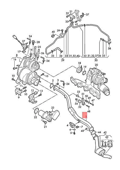 Tubo de escape original AUDI A4 Avant S4 quattro 8W2 8W5 8WC 8WD 8WH 8W0253300F Foto 1 de 1