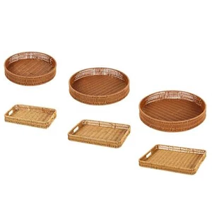 Wicker Storage Basket Home Decoration Keys Basket Dinnerware Woven Container for - Picture 1 of 39