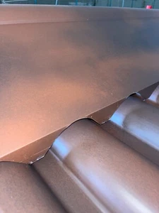 Semicolmo Fustellato Per Lam. Finto Coppo Rosso Coppo Antichizzato Da 2170 mm - Foto 1 di 9