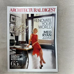 Architectural Digest Magazine November 2016 Renovate Your World Meg Ryan - Picture 1 of 4