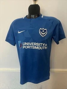 Portsmouth Home football Shirt 2018/19 Nike Mens Medium M PITMAN #8 - Picture 1 of 11
