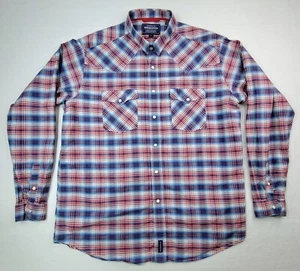 Rough Stock Shirt Mens XL Metalic Thread Panhandle Slim Long Sleeve Pearl Snap - Picture 1 of 10