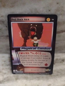 DBZ Dragon Ball Z Red Back Kick 58 CCG Limited Saiyan Saga HP Score - Picture 1 of 2