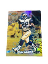 2002 Bowman's Best Blue Parallel #21 Marshall Faulk /300 St. Louis Rams