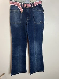 IZOD Girls Jeans With Belt Sz 8 - Picture 1 of 5