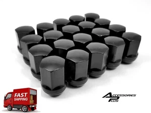 20 Pc 2010-2022 CHEVY CAMARO BLACK OEM TYPE SOLID LUG NUTS 14x1.50 # 1709DBK - Picture 1 of 1